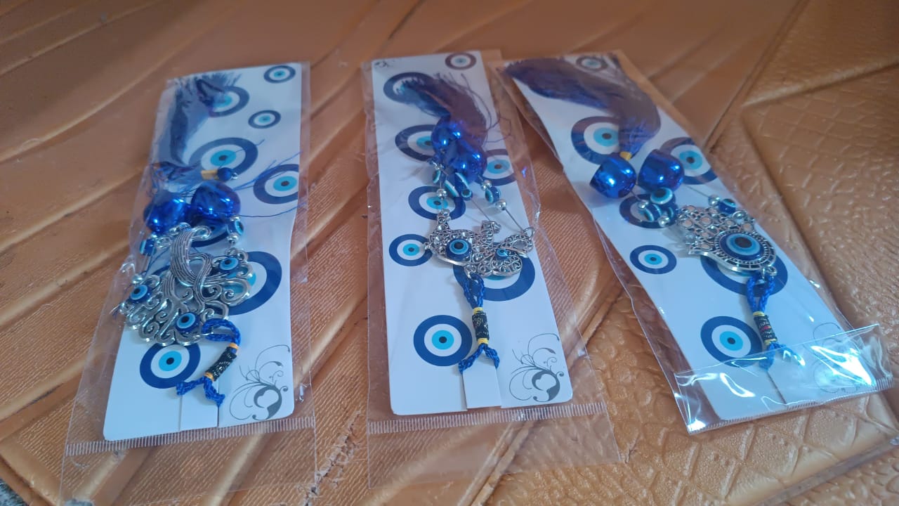 Metal Evil Eye Wind Chime Bells (Mix Design / 1 Pc) Metal Evil Eye Wind Chime Bells (Mix Design / 1 Pc)